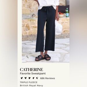 NWOT Frank & Eileen Catherine Favorite Sweatpant - XS Royal British Navy